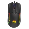 Marvo Mysz M655, 12000DPI, optyczna, 7kl., przewodowa USB, czarna, do gry, podświetlona