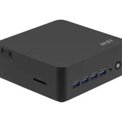 MSI Cubi Z AI 8M-006BEU Sześcian Czarny 8845HS AMD SoC 3,8 GHz Wbudowane głośniki