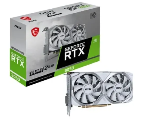 MSI GeForce RTX 3050 VENTUS 2X XS WHITE OC 8GB GDDR6
