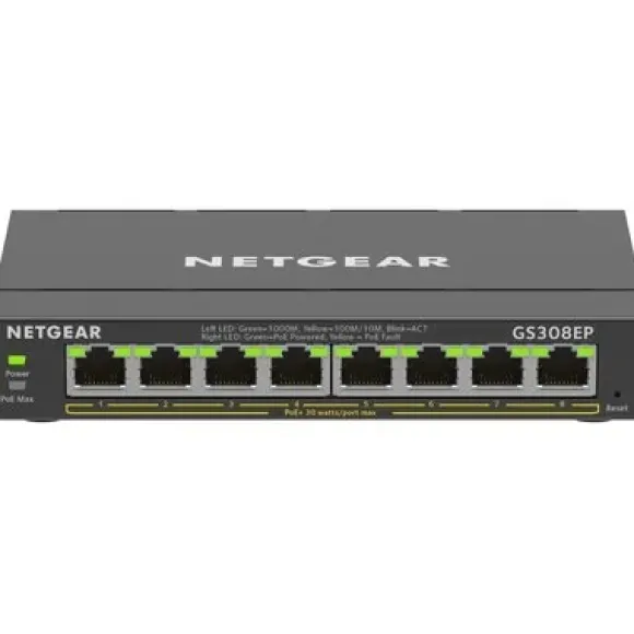Netgear GS308EP - switch - 8 ports - smart GS308EP-100PES
