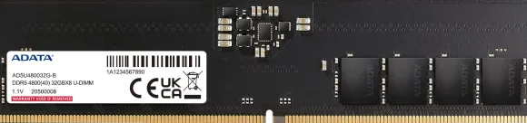 Pamięć ADATA DDR5-4800 32768MB PC5-38400 ECC (AD5U480032G-S)
