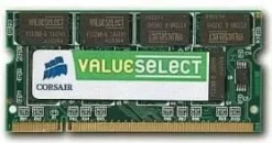 Pamięć do laptopa Corsair Value Select, SODIMM, DDR2, 1 GB, 667 MHz, CL5 VS1GSDS667D2 VS1GSDS667D2