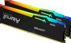 Pamięć Kingston Fury Beast RGB, DDR5, 16 GB, 6000MHz, CL30 KF560C30BBEAK2-16
