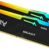 Pamięć Kingston Fury Beast RGB, DDR5, 64 GB, 6000MHz, CL30 KF560C30BBEAK2-64
