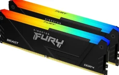 Pamięć Kingston Fury Beast RGB, DDR4, 32 GB, 3200MHz, CL16 KF432C16BB2AK2/32