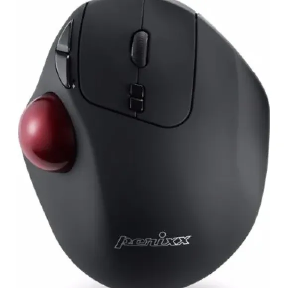 Perixx PERIMICE-717 bezprzewodowa mysz programowalne Trackball 34 MM Trackball 7 przyciski (5 z możliwością programowania) 11568