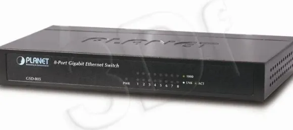 Planet Niezarządzalny GSD-805 8 x 10/100/1000Base-T 16Gbit 4K 1Mbit GSD-805