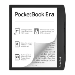PocketBook Era 16GB Srebrny + etui Flip Czarne + 60 dni Legimi + 1100 ebooków GRATIS!