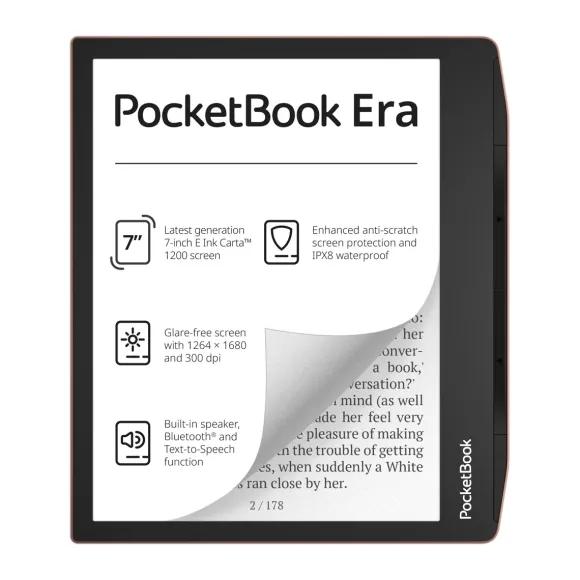 PocketBook Era 64GB Miedziany + etui Shell Brązowe + 60 dni Legimi + 1100 ebooków GRATIS!