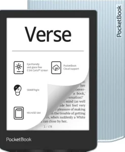 PocketBook Verse niebieski + Shell Cover
