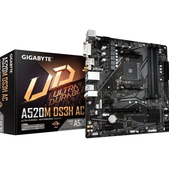 Płyta główna GIGABYTE A520M DS3H AC płyta główna AMD A520 Socket AM4 micro ATX A520M DS3H AC