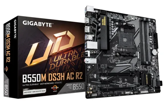 Płyta główna GIGABYTE B550M DS3H AC R2 płyta główna AMD B550 Socket AM4 micro ATX B550M DS3H AC R2