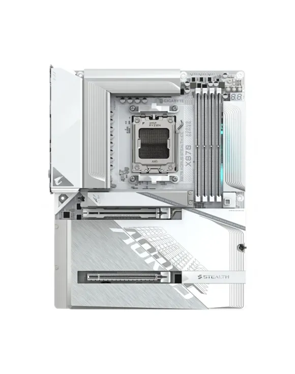 Płyta główna GIGABYTE X870 AORUS STEALTH ICE AMD X870 Gniazdo AM5 ATX X870 A STEALTH ICE
