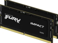 RAM Kingston Fury SODIMM DDR5-5600 65536MB PC5-44800 (zestaw 2x32768) Impact 2Rx8 czarny (KF556S40IBK2-64)