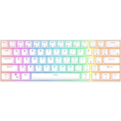 ROYAL KLUDGE RK61 RGB Brown Switch Biały