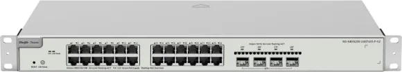 Ruijie Networks Switch Reyee Ruijie Reyee RG-NBS5200-24GT4XS-P-V2 Switch Zarządzalny, 28 portów, 24xGE, 24xPoE, 370W, 4xSFP+, Rack, L2+, Cloud
