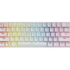 SAVIO WHITEOUT RED mechaniczna Gaming podświetlenie RGB