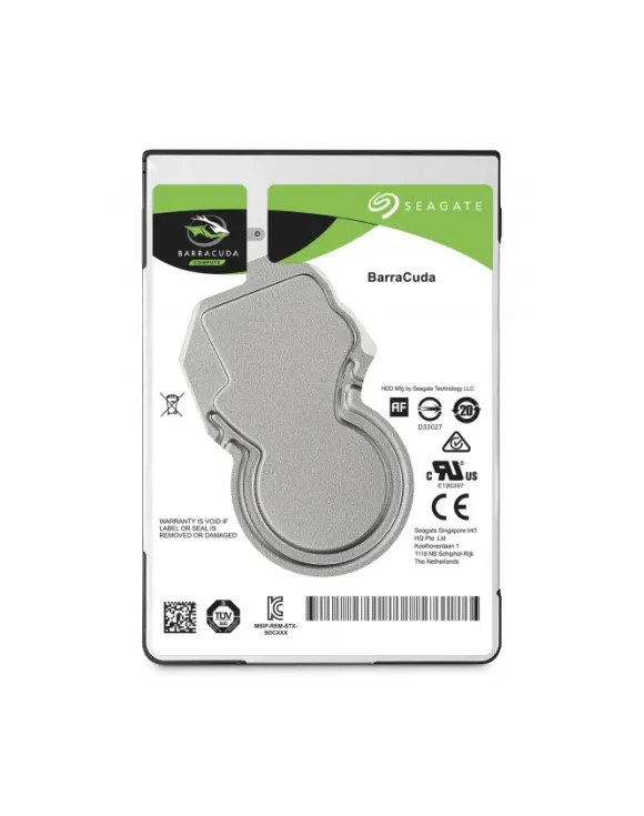 Seagate BarraCuda 500LM030 wewnętrzny dysk twardy 500 GB, 6,4 cm (2,5), 7 mm, pamięć podręczna 128 MB, SATA 6 GB/s, kolor czarny, czarny 5 TB ST5000LM000
