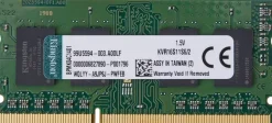 SODIMM DDR3 KINGSTON KVR16S11S6/2, 2 GB, 1600 MHz, CL11