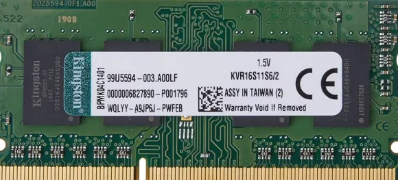 SODIMM DDR3 KINGSTON KVR16S11S6/2, 2 GB, 1600 MHz, CL11