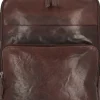 Spikes & Sparrow Bronco Plecak skórzana 40 cm przegroda na laptopa darkbrown 59530B-01