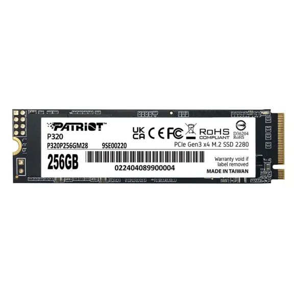 SSD Patriot Viper P320 M.2 PCI-Ex4 NVMe 256GB 2.2GB/s