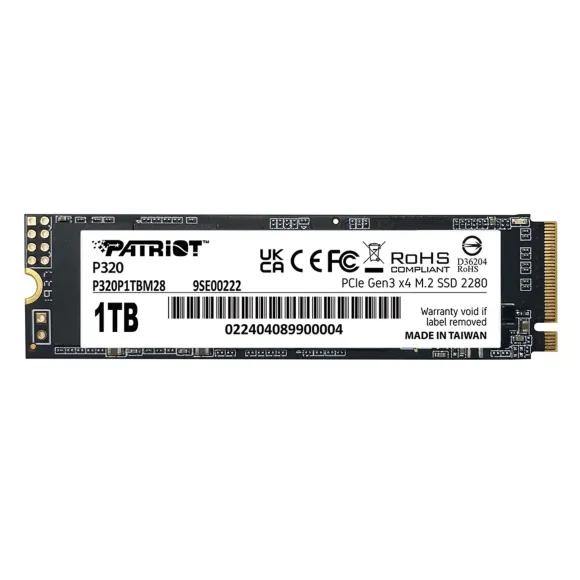 SSD Patriot Viper P320 M.2 PCI-Ex4 NVMe 1TB 3GB/s