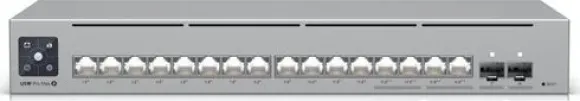 Switch Ubiquiti Ubiquiti Switch UniFi 12xRJ45 GBit/4xRJ45 2.5G/2xSFP+ Managed PoE+ 180W Max optional 19" Rack-Mountable, 1,3" Touchscreen