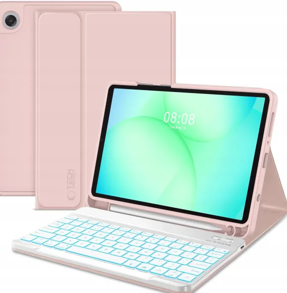 TECH-PROTECT SC PEN + KEYBOARD GALAXY TAB A9+ / A11+ PLUS 11.0 X210 / X215 / X216 / X230 / X235 / X236 PINK