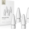 Tech-Protect TECH-PROTECT STYLUS TIPS 4-PACK APPLE PENCIL WHITE