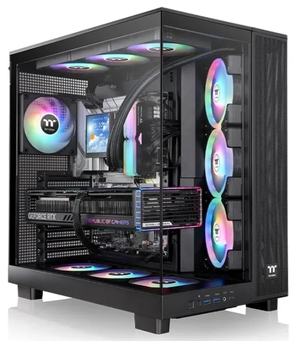 Thermaltake View 380 XL TG ARGB Midi Tower Czarny