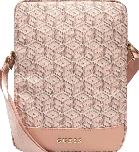 Torba na tablet Guess GUTB10HGCFSEP 10" GCube Stripe Różowy