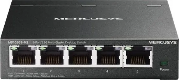 TP-Link Mercusys MS105GS-M2 5-Port 2.5G Multi-Gigabit Desktop Switch