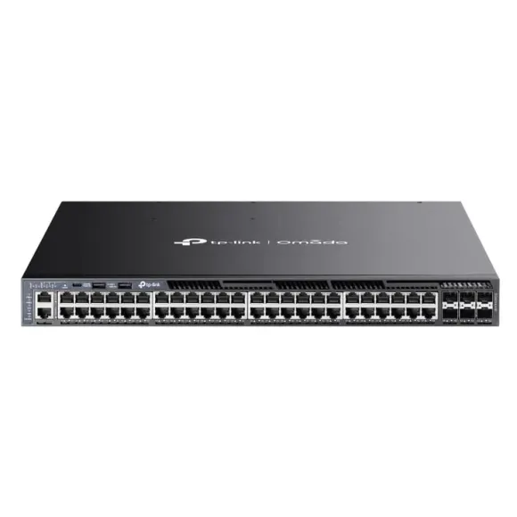 TP-Link Omada SG6654XHP Zarządzany L3 Gigabit Ethernet (10/100/1000) Obsługa PoE 1U Czarny