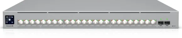 Ubiquiti network switch ECS-24-PoE-EU Enterprise-grade 24-port, Layer 3 Etherlighting PoE+++ switch with high-capacity 10 GbE RJ45 and 25G SFP28 connections for high availability system design, 16 10 GbE, 8 2.5 GbE ports, all PoE+++ 90W capable, null