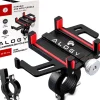Uchwyt rowerowy na kierownicę Alogy Bike Phone Holder do telefonu 55-95mm na rower motor hulajnogę Czarny