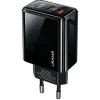 Usams Ładowarka  Ładowarka sieciowa USAMS T40 CC133TC01 US-CC133 1xUSB-C+1xUSB czarny CC133TC01