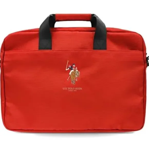 U.S. Polo ASSN Torba U.S Polo ASSN US Polo Torba USCB15PUGFLRE 15" czerwona red USCB15PUGFLRE
