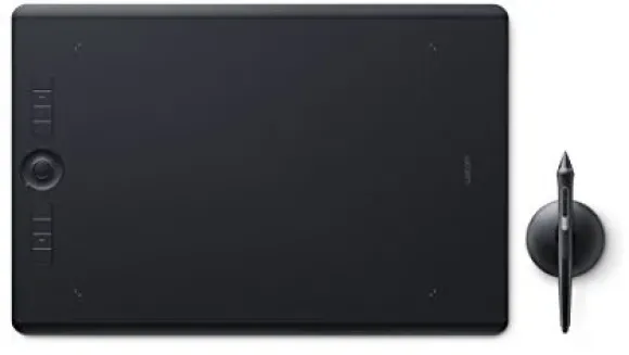 Wacom Intuos Pro Tablet graficzny (USB, Bluetooth, 8000, ciśnienia Level z długopisem, rozmiar L) Czarny 4949268620062