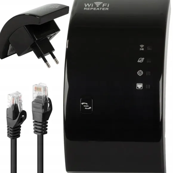 WZMACNIACZ SYGNAŁU Wi-Fi MOCNY REPEATER 300Mb/s 2,4G ACCESS POINT MOCNY