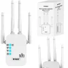 Wzmacniacz sygnału Wi-Fi repeater 300Mb/s 2.4G duży zasięg 4 anteny MOCNY Z01A