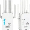 Wzmacniacz Sygnału Wi-fi Repeater Duża Moc 300mb/s - 6 X Antena Koanni