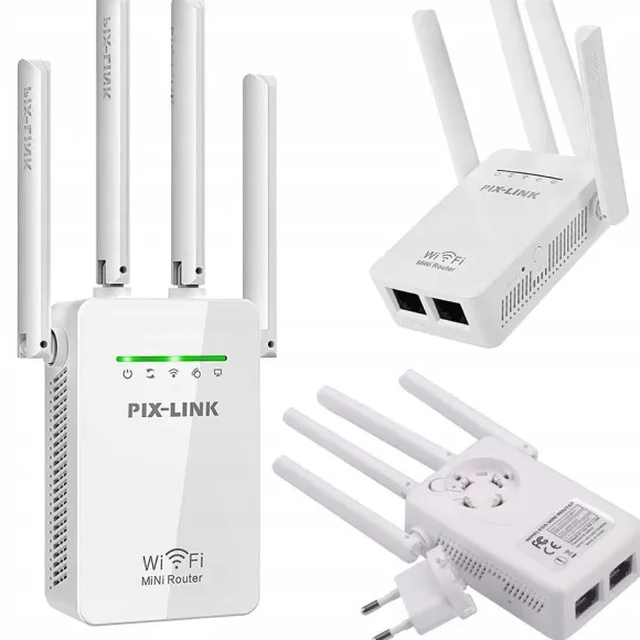 Wzmacniacz Sygnału Wi-Fi, VERK GROUP, Repeater 300Mb/S, WPS, Mocny