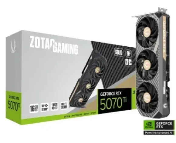 Zotac GeForce RTX 5070 Ti Solid OC SFF 16GB GDDR7 DLSS4 ZT-B50710J3-10P